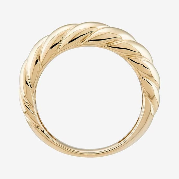 Yellow Gold Twisted Ring