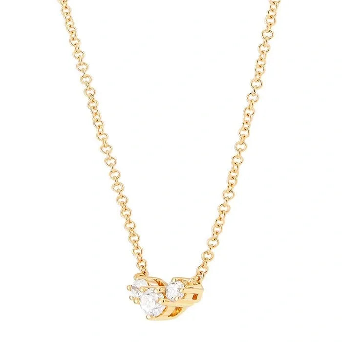 Yellow Gold / 3 Diamond Necklace