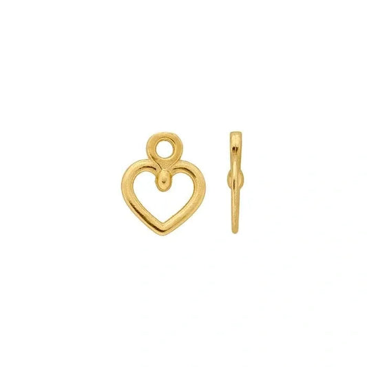 Yellow Gold Heart Charm