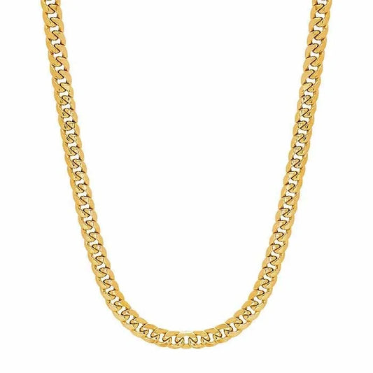 Yellow Gold Miami Curb Chain