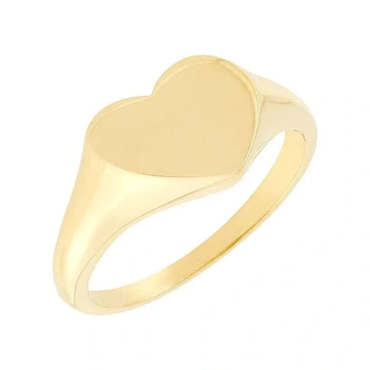 Yellow Gold Heart Ring