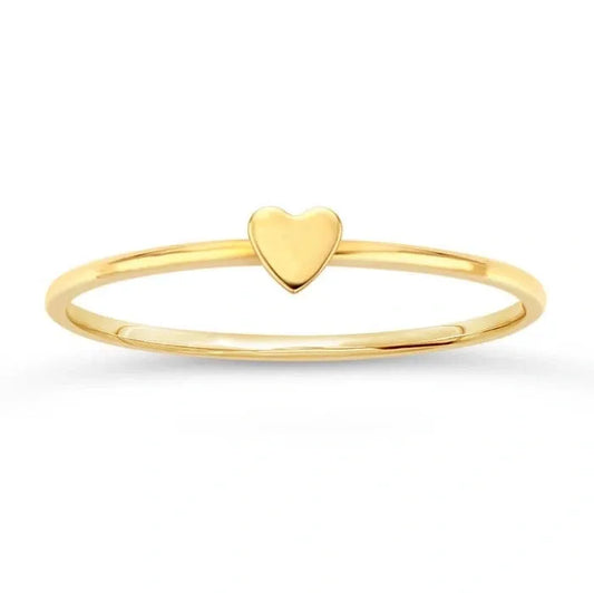 Yellow Gold Heart Ring