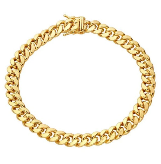 Yellow Gold Miami Cuban Link Bracelet